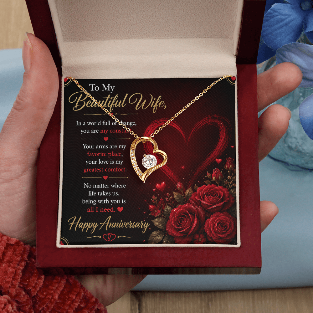 To My Wife Necklace – Emotional Anniversary Gift for Her