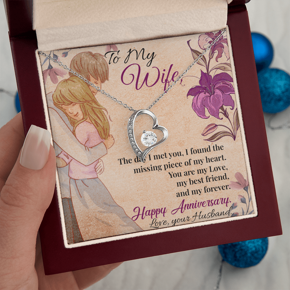 To My Wife Necklace – A timeless necklace for wife, she can wear every day.