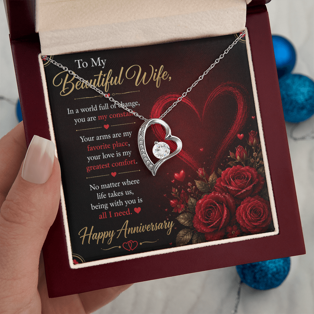 To My Wife Necklace – Emotional Anniversary Gift for Her