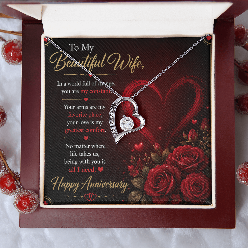 To My Wife Necklace – Emotional Anniversary Gift for Her