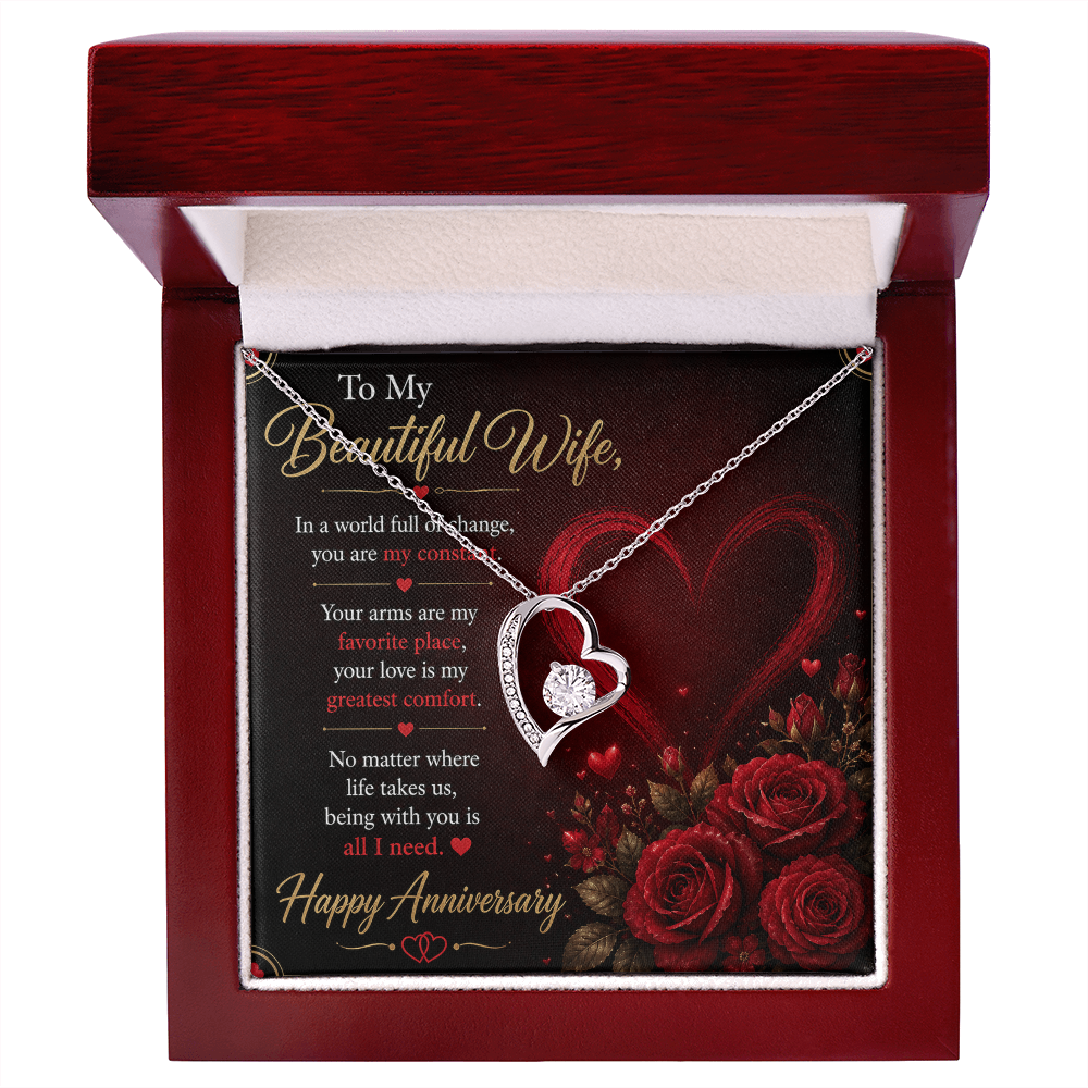 To My Wife Necklace – Emotional Anniversary Gift for Her