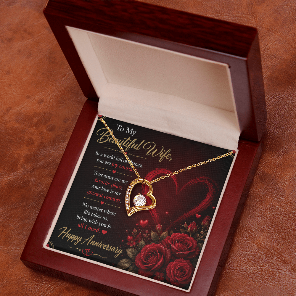 To My Wife Necklace – Emotional Anniversary Gift for Her