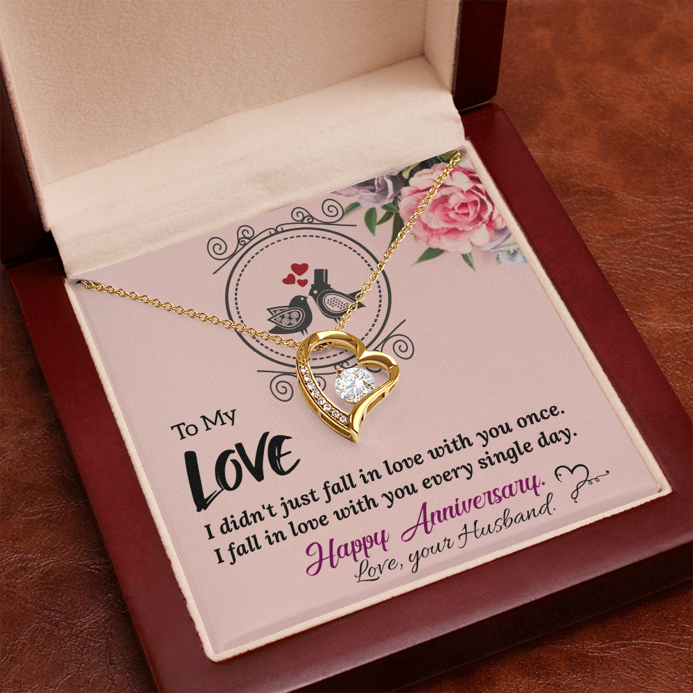 To My Wife Necklace – Anniversary Gift She Will Treasure Forever