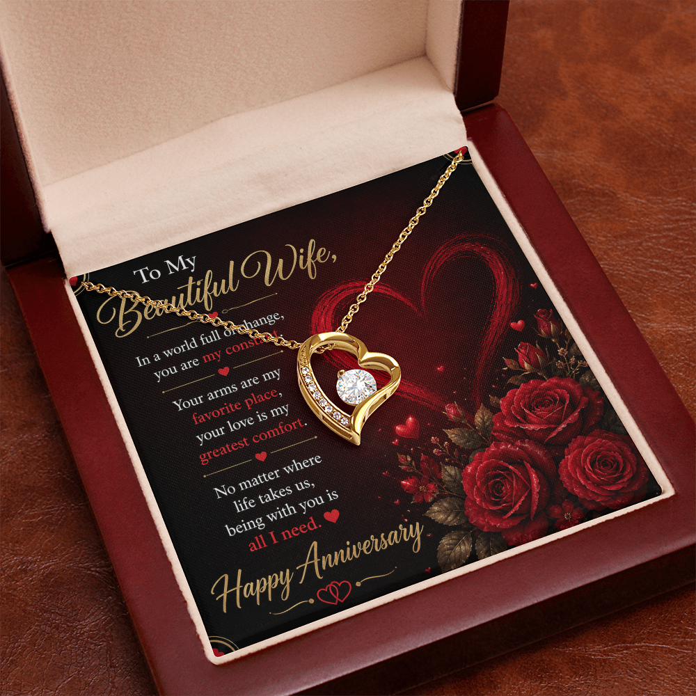 To My Wife Necklace – Emotional Anniversary Gift for Her