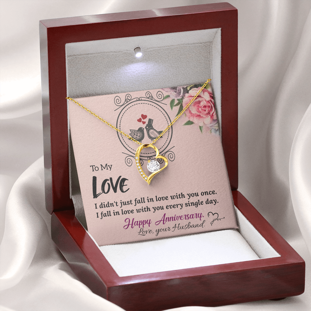 To My Wife Necklace – Anniversary Gift She Will Treasure Forever