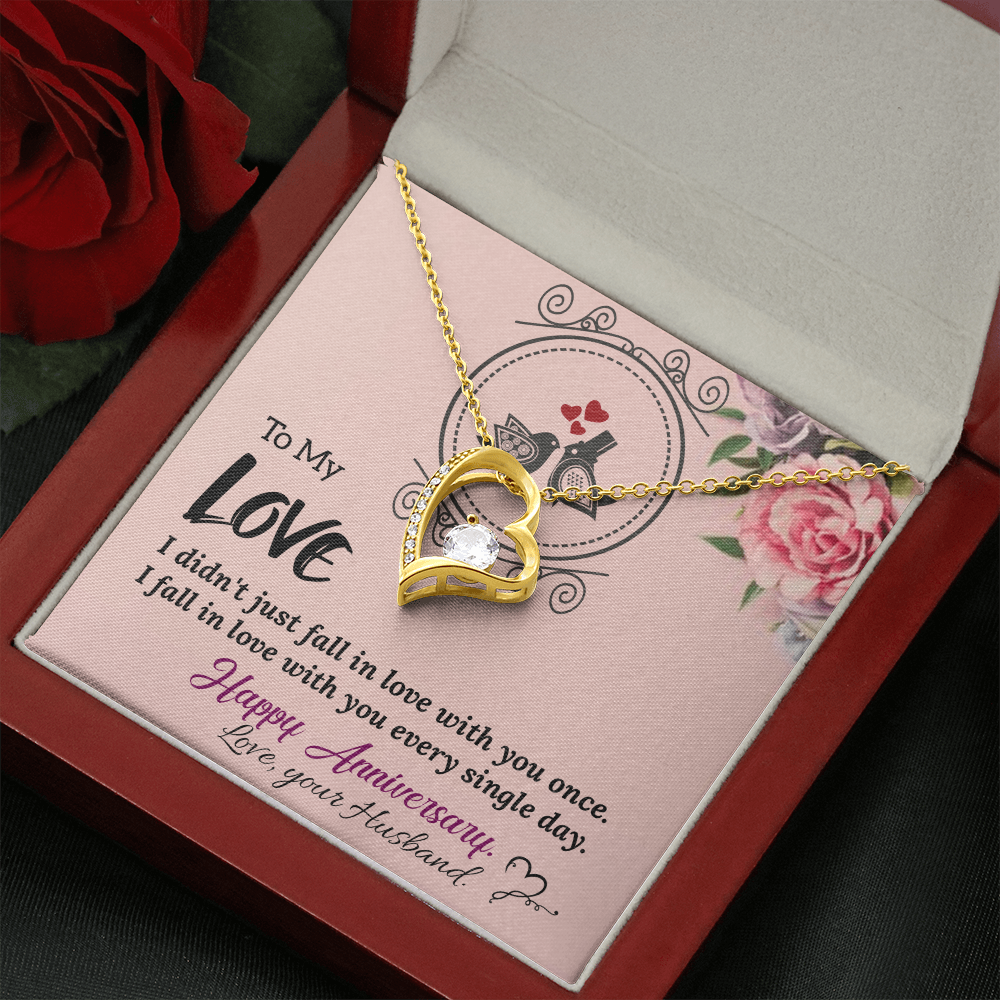 To My Wife Necklace – Anniversary Gift She Will Treasure Forever