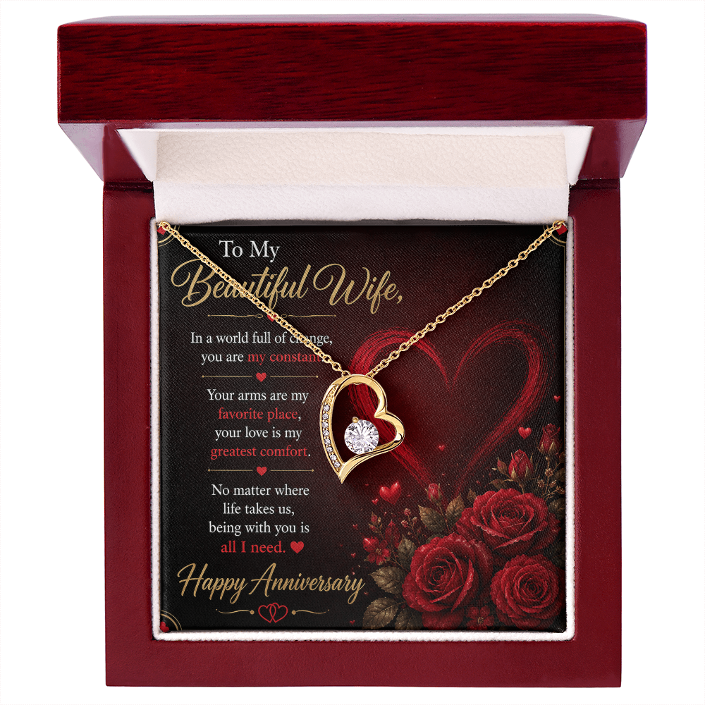 To My Wife Necklace – Emotional Anniversary Gift for Her
