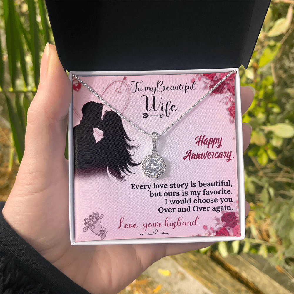 To My Wife Necklace – Anniversary Gift She Will Treasure Forever