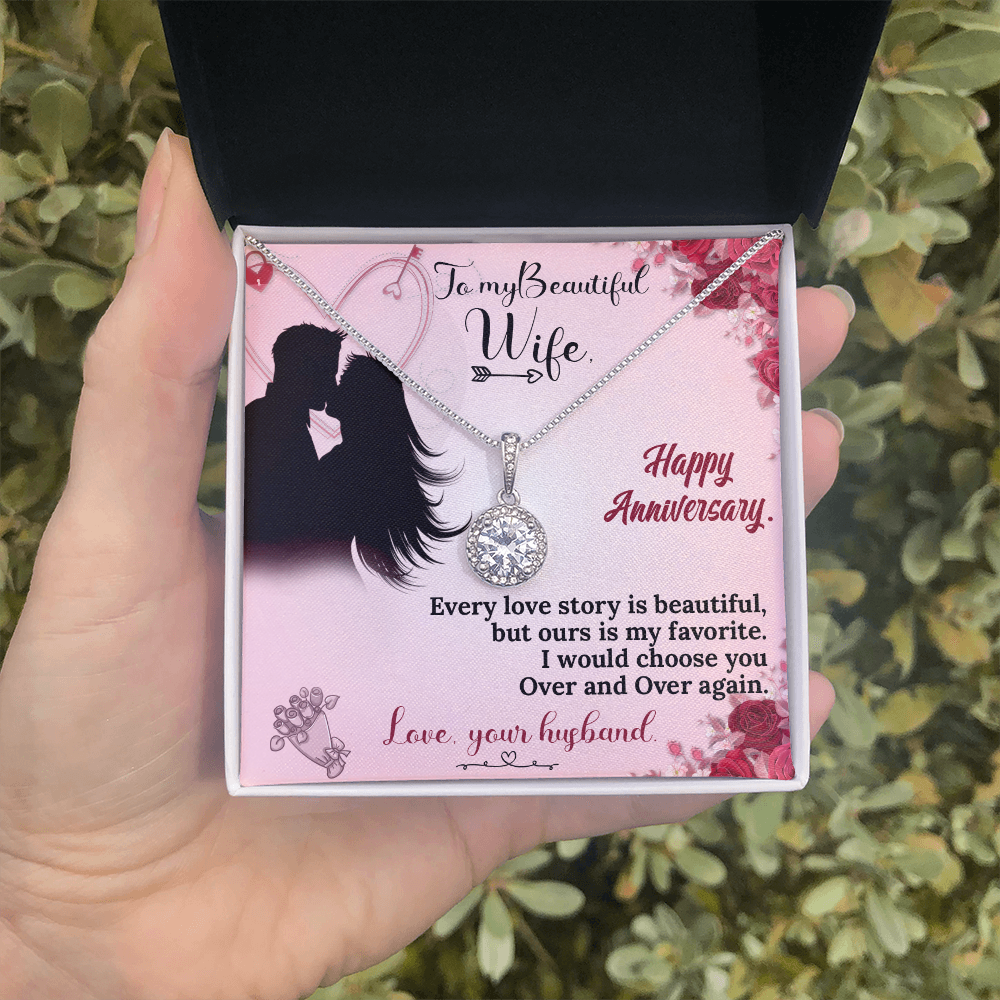 To My Wife Necklace – Anniversary Gift She Will Treasure Forever
