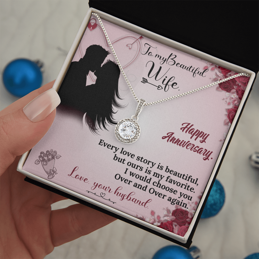 To My Wife Necklace – Anniversary Gift She Will Treasure Forever