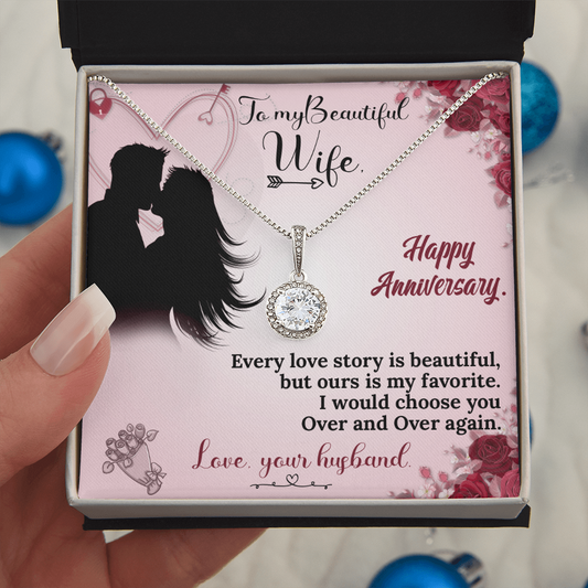 To My Wife Necklace – Anniversary Gift She Will Treasure Forever