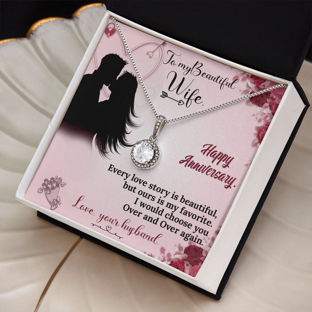 To My Wife Necklace – Anniversary Gift She Will Treasure Forever
