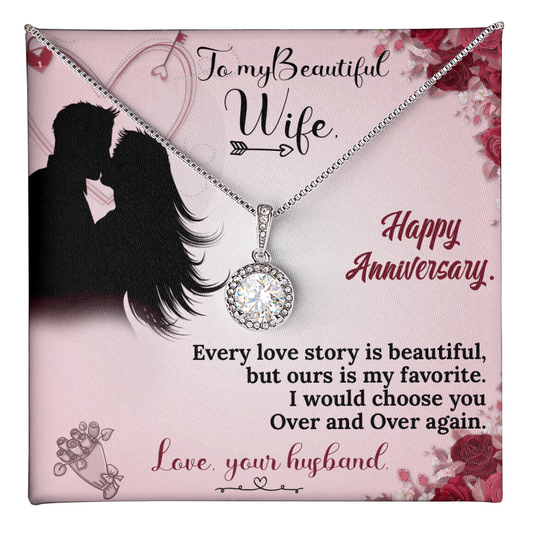To My Wife Necklace – Anniversary Gift She Will Treasure Forever