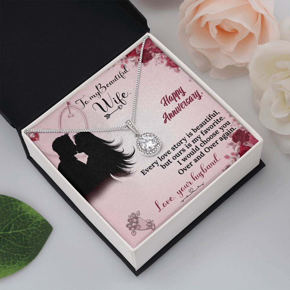 To My Wife Necklace – Anniversary Gift She Will Treasure Forever