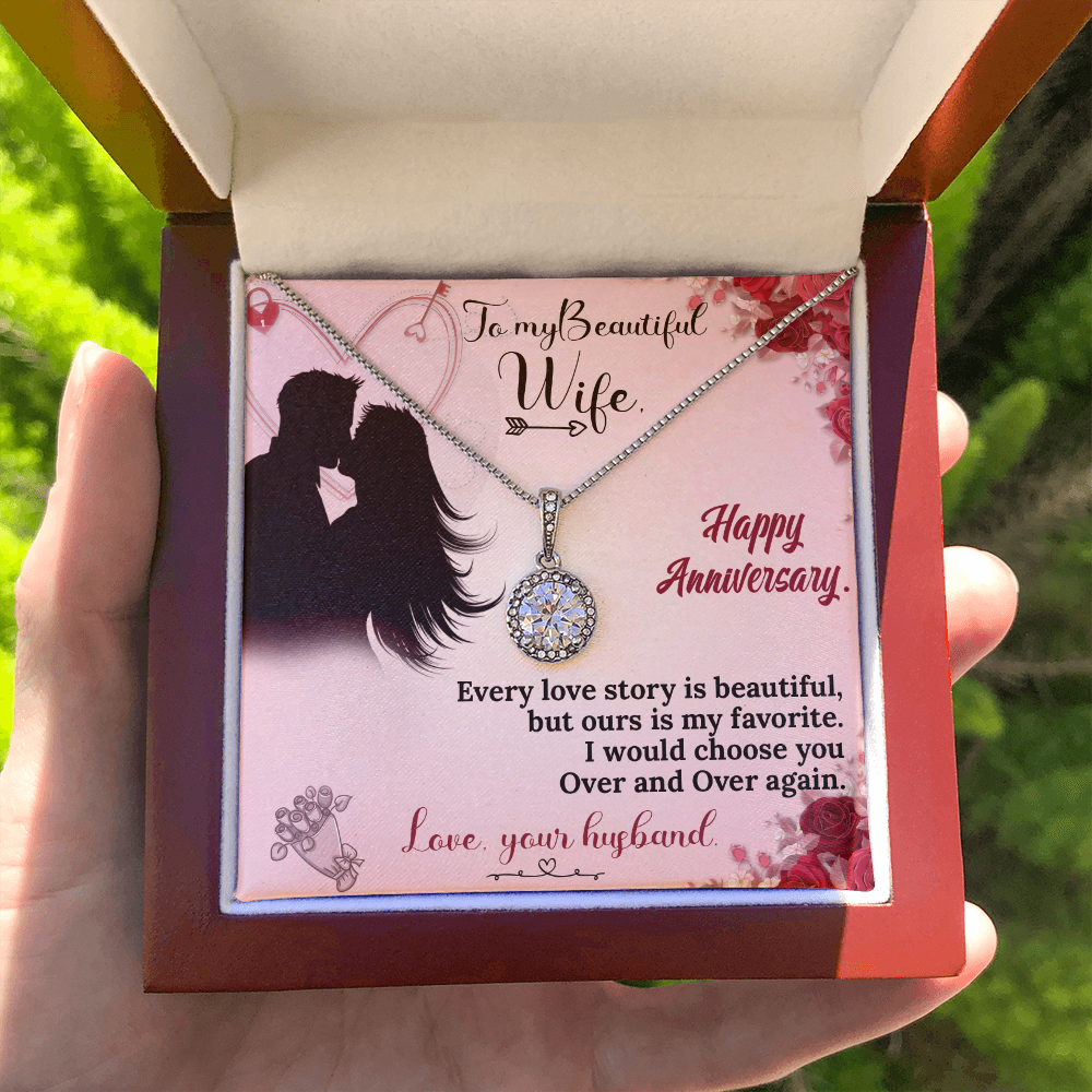 To My Wife Necklace – Anniversary Gift She Will Treasure Forever