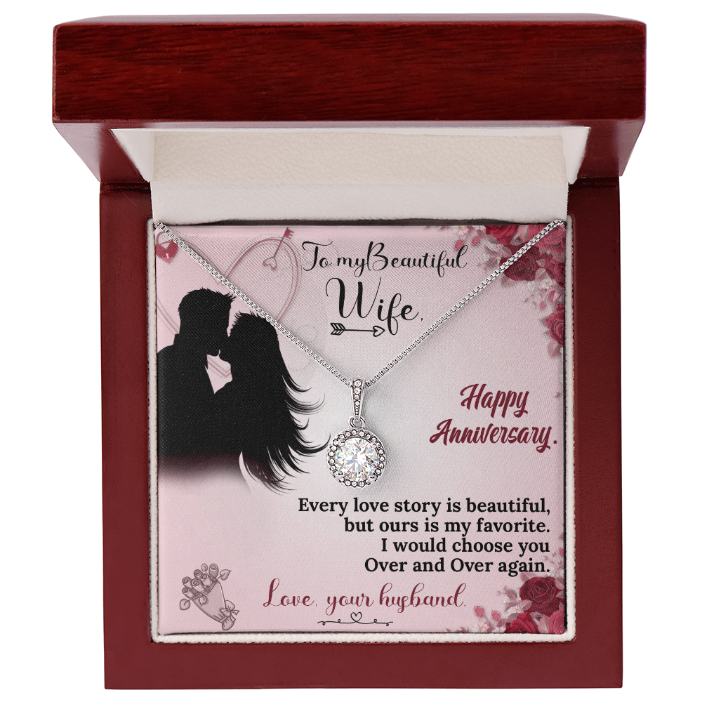 To My Wife Necklace – Anniversary Gift She Will Treasure Forever
