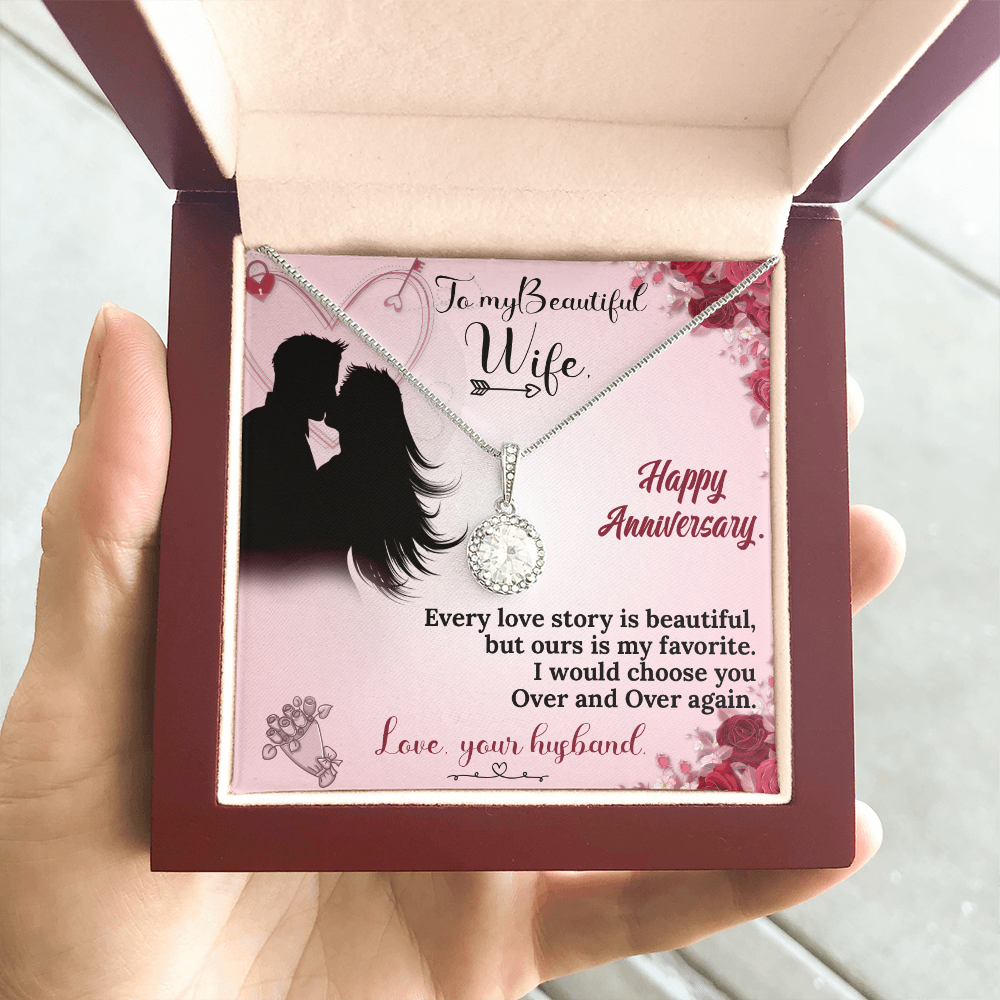 To My Wife Necklace – Anniversary Gift She Will Treasure Forever