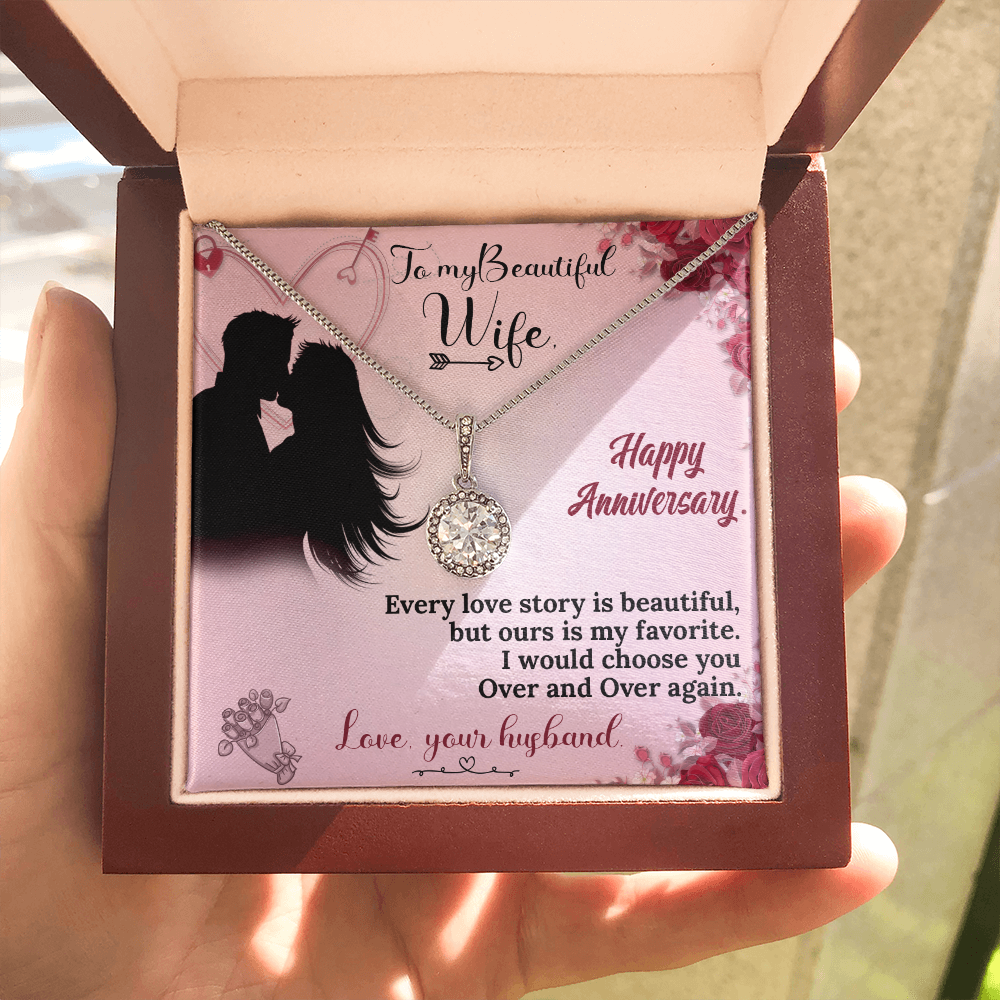 To My Wife Necklace – Anniversary Gift She Will Treasure Forever
