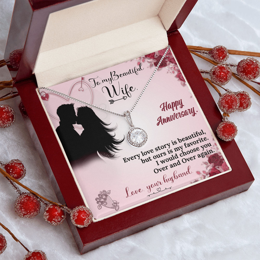 To My Wife Necklace – Anniversary Gift She Will Treasure Forever