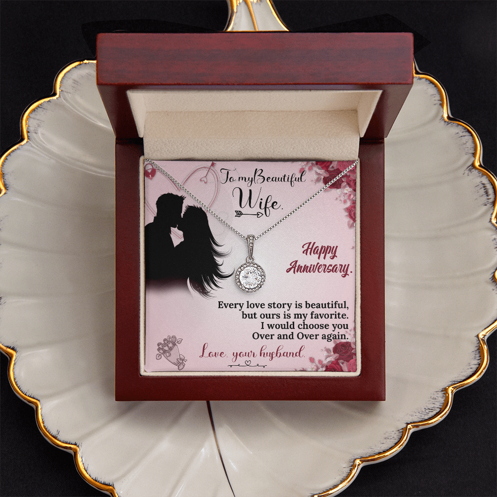 To My Wife Necklace – Anniversary Gift She Will Treasure Forever