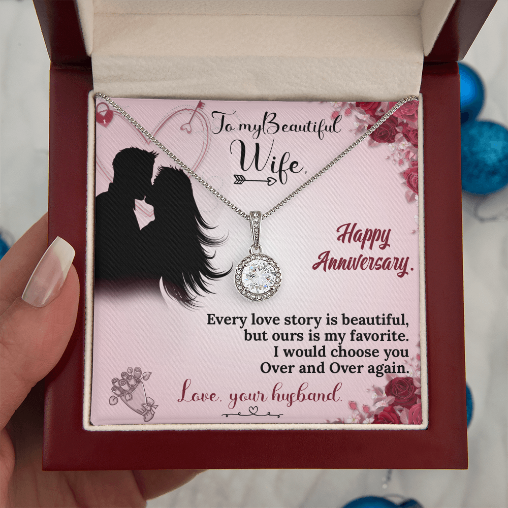 To My Wife Necklace – Anniversary Gift She Will Treasure Forever