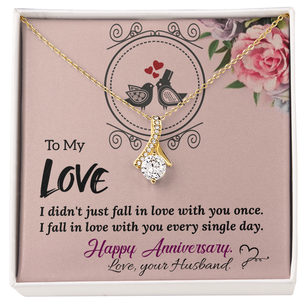 To My Wife Necklace – Meaningful Anniversary Gift for Wife from Husband