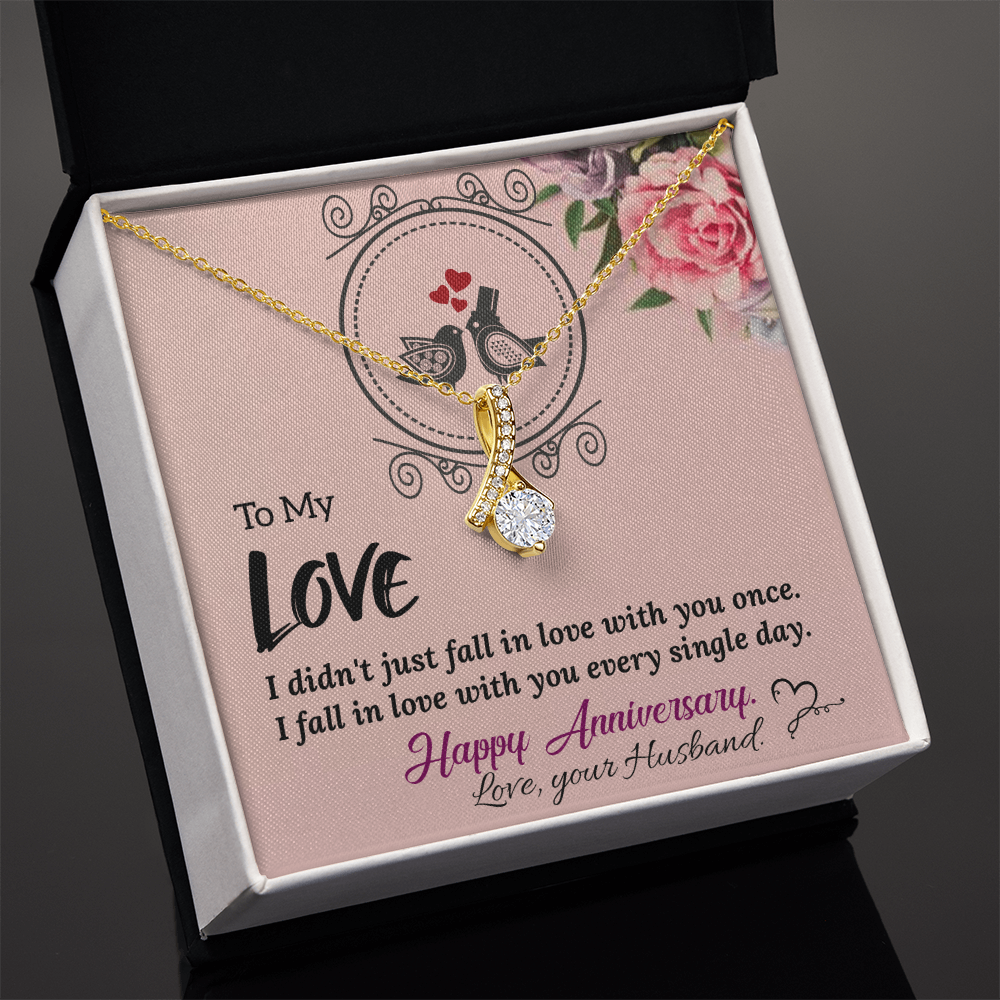 To My Wife Necklace – Meaningful Anniversary Gift for Wife from Husband