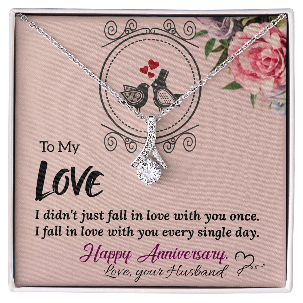 To My Wife Necklace – Meaningful Anniversary Gift for Wife from Husband