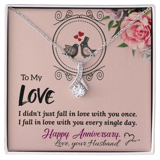 To My Wife Necklace – Meaningful Anniversary Gift for Wife from Husband