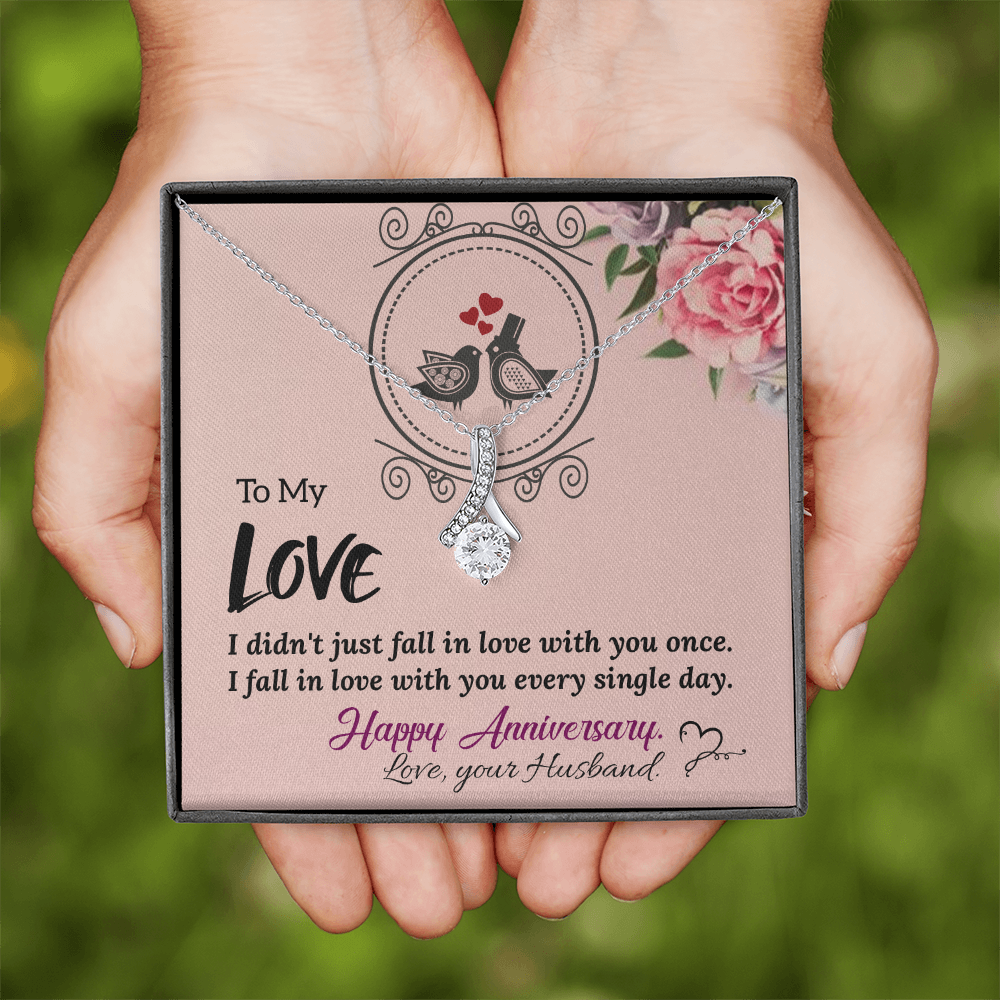 To My Wife Necklace – Meaningful Anniversary Gift for Wife from Husband