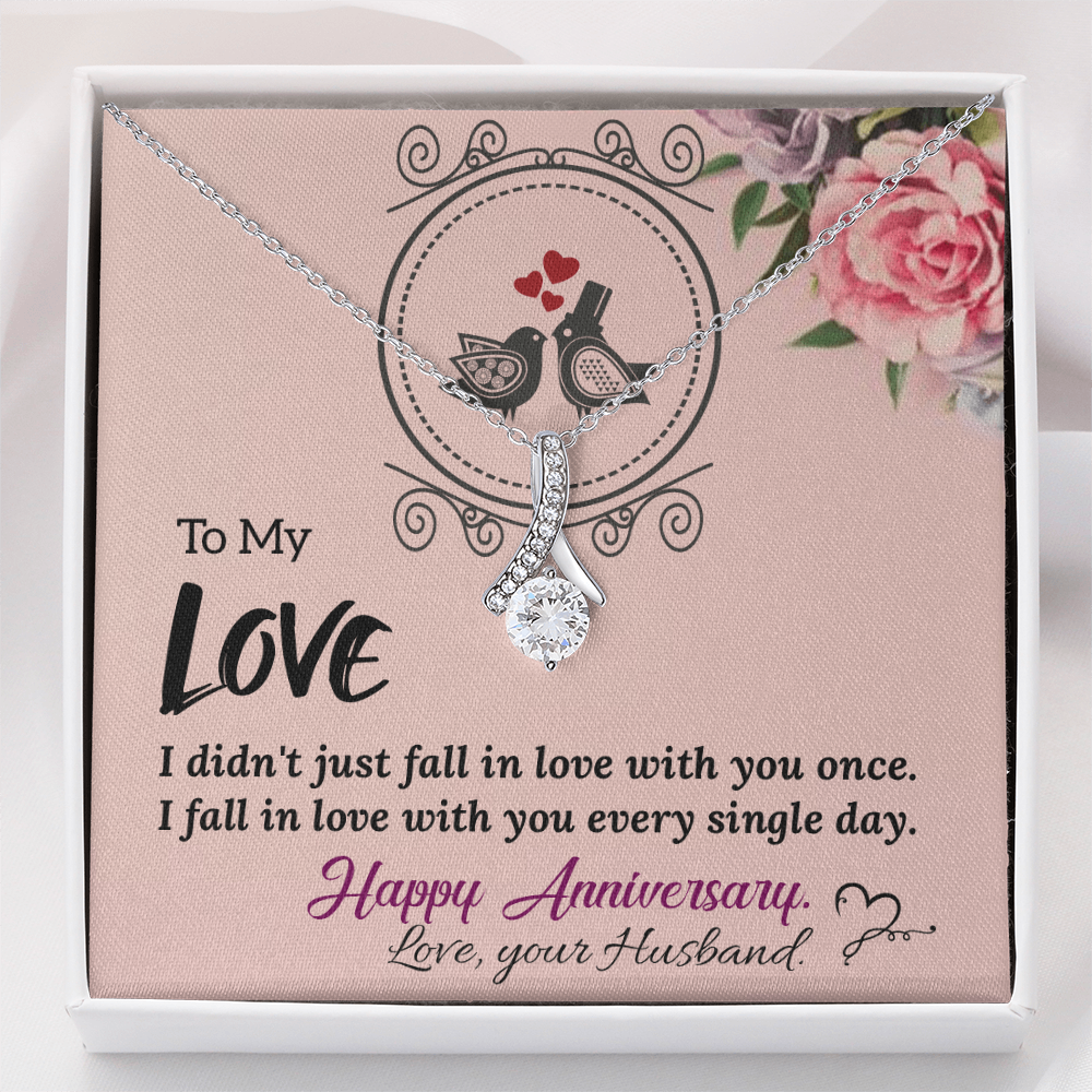 To My Wife Necklace – Meaningful Anniversary Gift for Wife from Husband