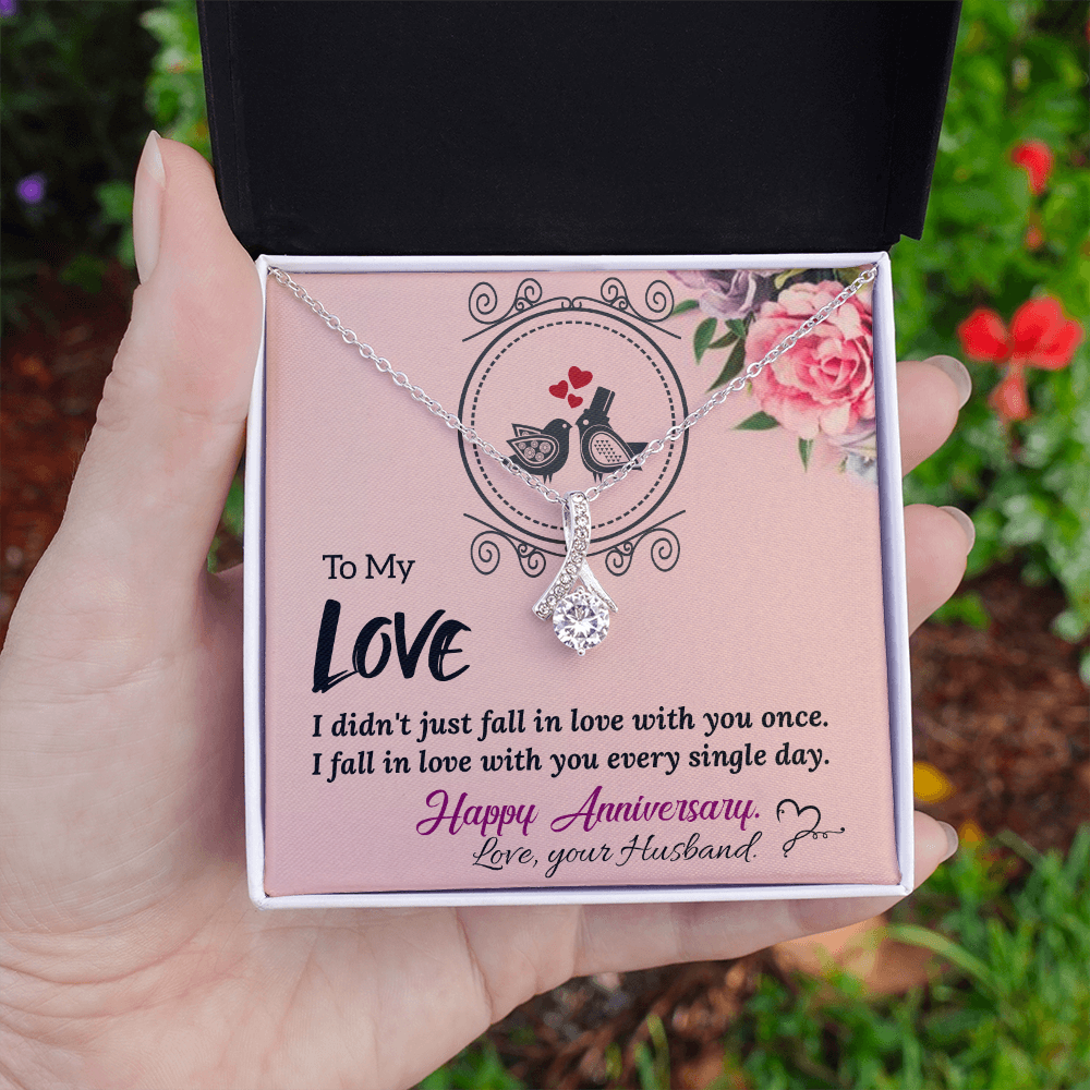 To My Wife Necklace – Meaningful Anniversary Gift for Wife from Husband
