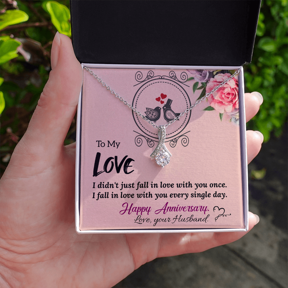 To My Wife Necklace – Meaningful Anniversary Gift for Wife from Husband