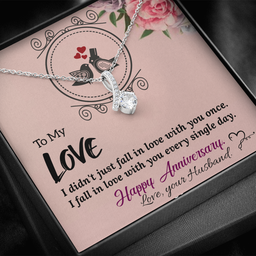 To My Wife Necklace – Meaningful Anniversary Gift for Wife from Husband