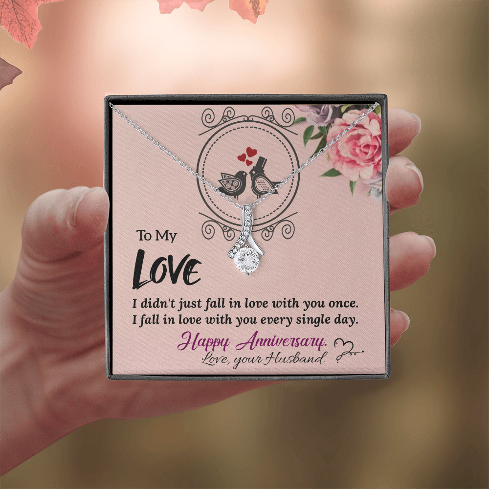 To My Wife Necklace – Meaningful Anniversary Gift for Wife from Husband