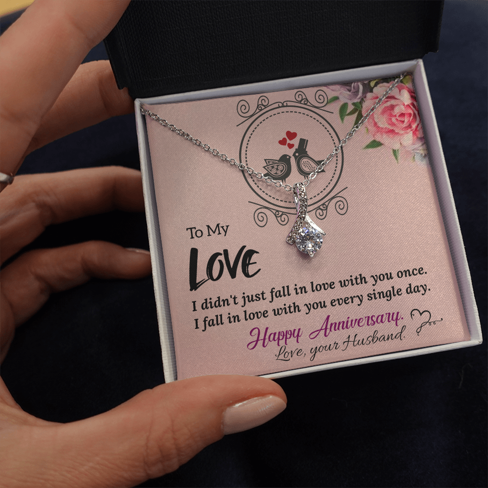 To My Wife Necklace – Meaningful Anniversary Gift for Wife from Husband