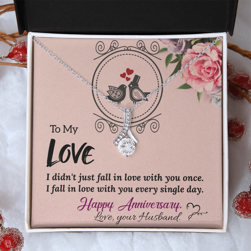 To My Wife Necklace – Meaningful Anniversary Gift for Wife from Husband