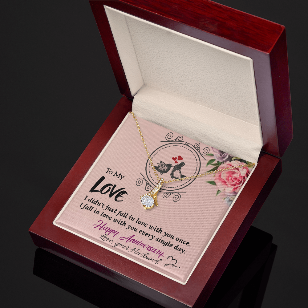 To My Wife Necklace – Meaningful Anniversary Gift for Wife from Husband