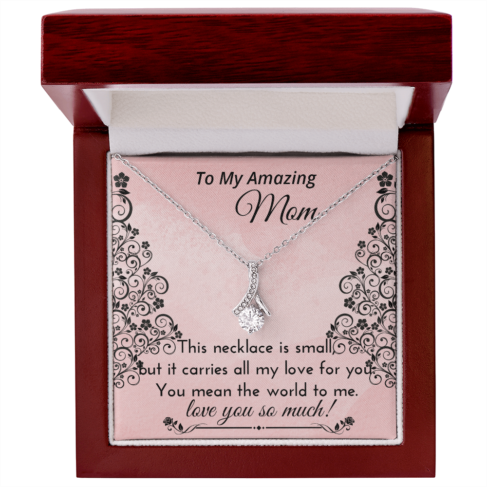 Mom Necklace Gift – Emotional Jewelry with Keepsake Message Card