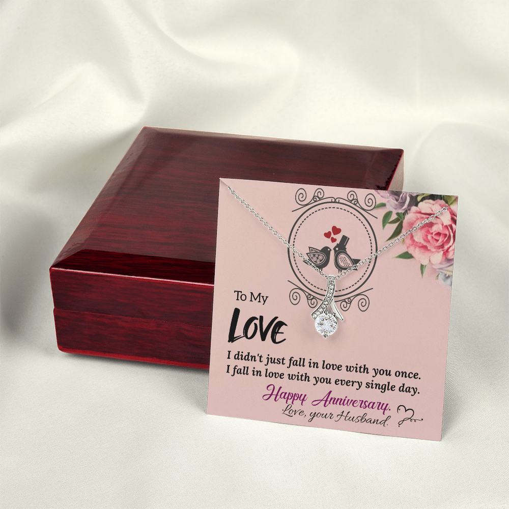 To My Wife Necklace – Meaningful Anniversary Gift for Wife from Husband