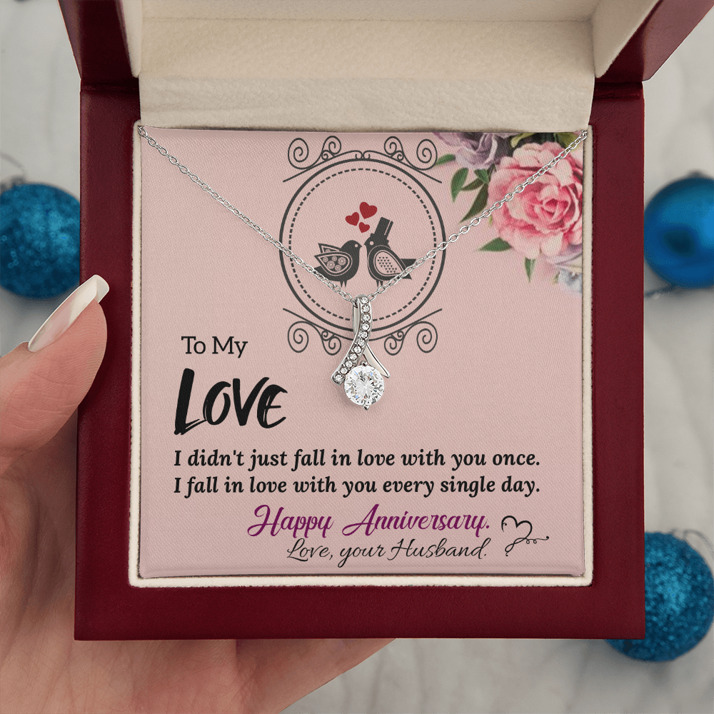 To My Wife Necklace – Meaningful Anniversary Gift for Wife from Husband