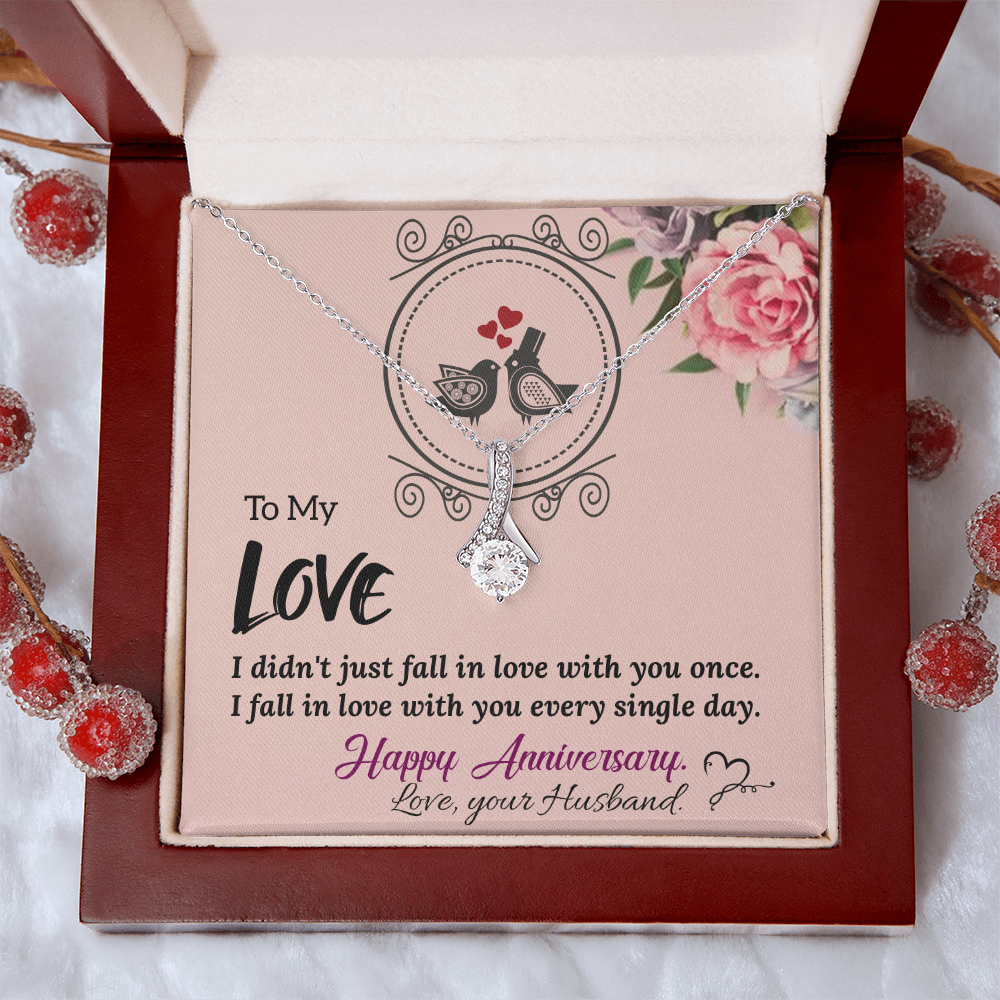 To My Wife Necklace – Meaningful Anniversary Gift for Wife from Husband
