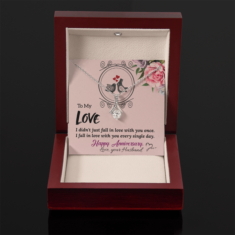 To My Wife Necklace – Meaningful Anniversary Gift for Wife from Husband