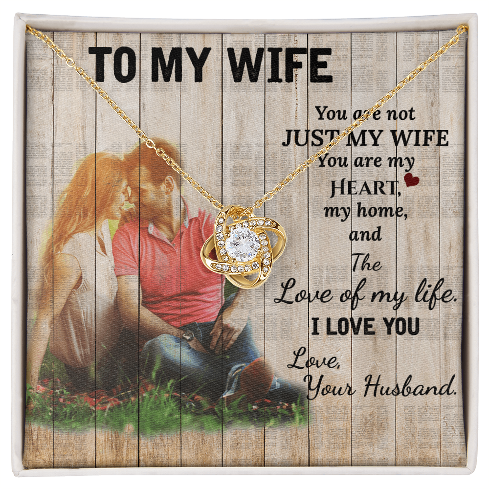 To My Wife Necklace – Anniversary Gift She Will Treasure Forever