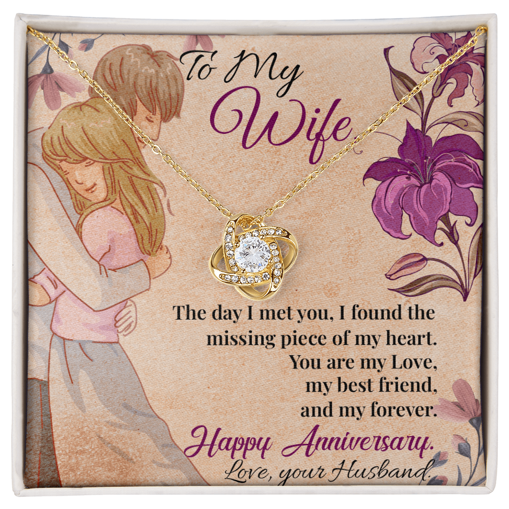 To My Wife Necklace – Meaningful Anniversary Gift for Wife from Husband