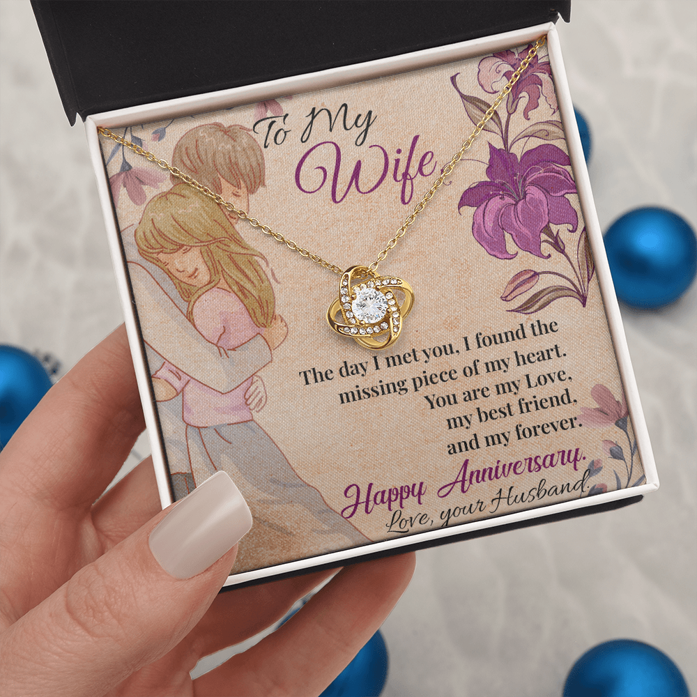 To My Wife Necklace – Meaningful Anniversary Gift for Wife from Husband