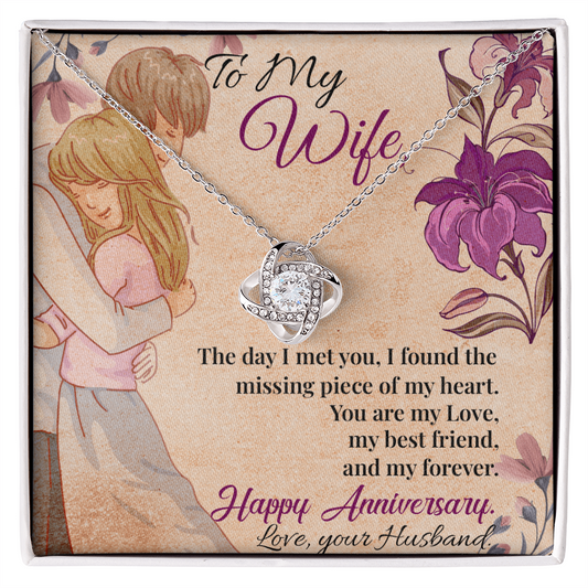 To My Wife Necklace – Meaningful Anniversary Gift for Wife from Husband