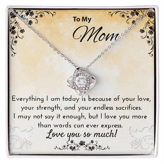 Mother's Day Necklace Gift for Mom – Meaningful Jewelry with Message Card