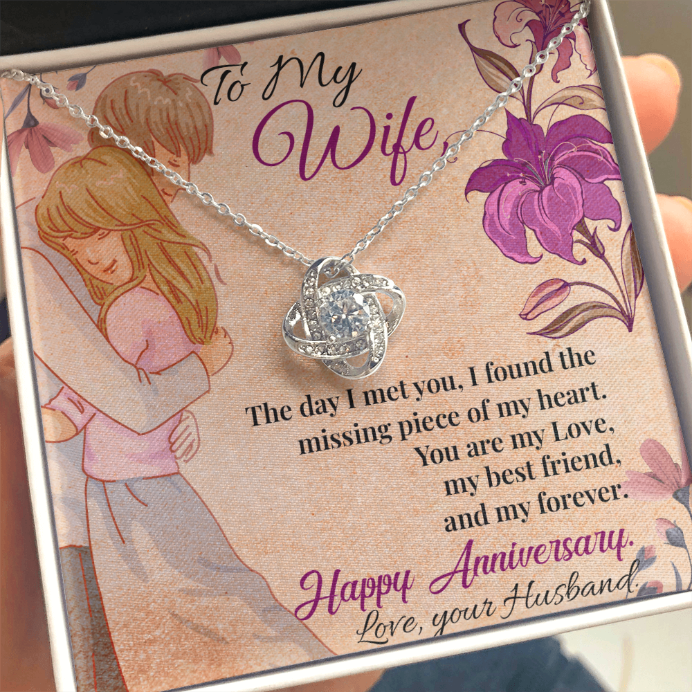 To My Wife Necklace – Meaningful Anniversary Gift for Wife from Husband