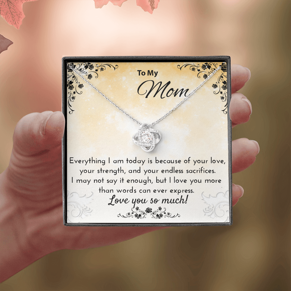 Mother's Day Necklace Gift for Mom – Meaningful Jewelry with Message Card